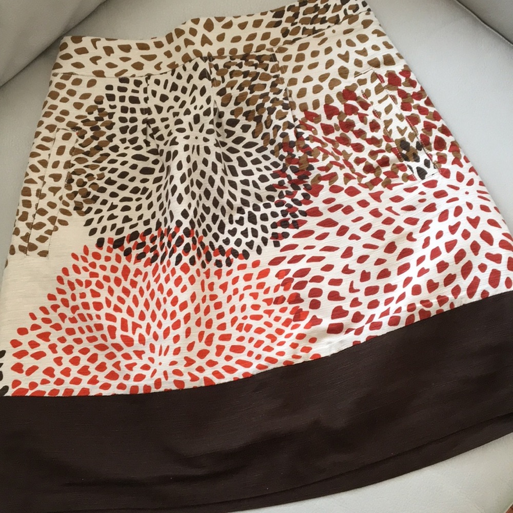 Silk/cotton skirt